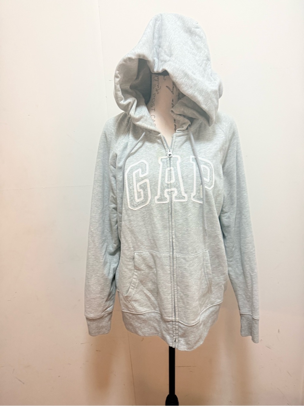 GAP Women’s Light Gray Zip-Up Hoodie